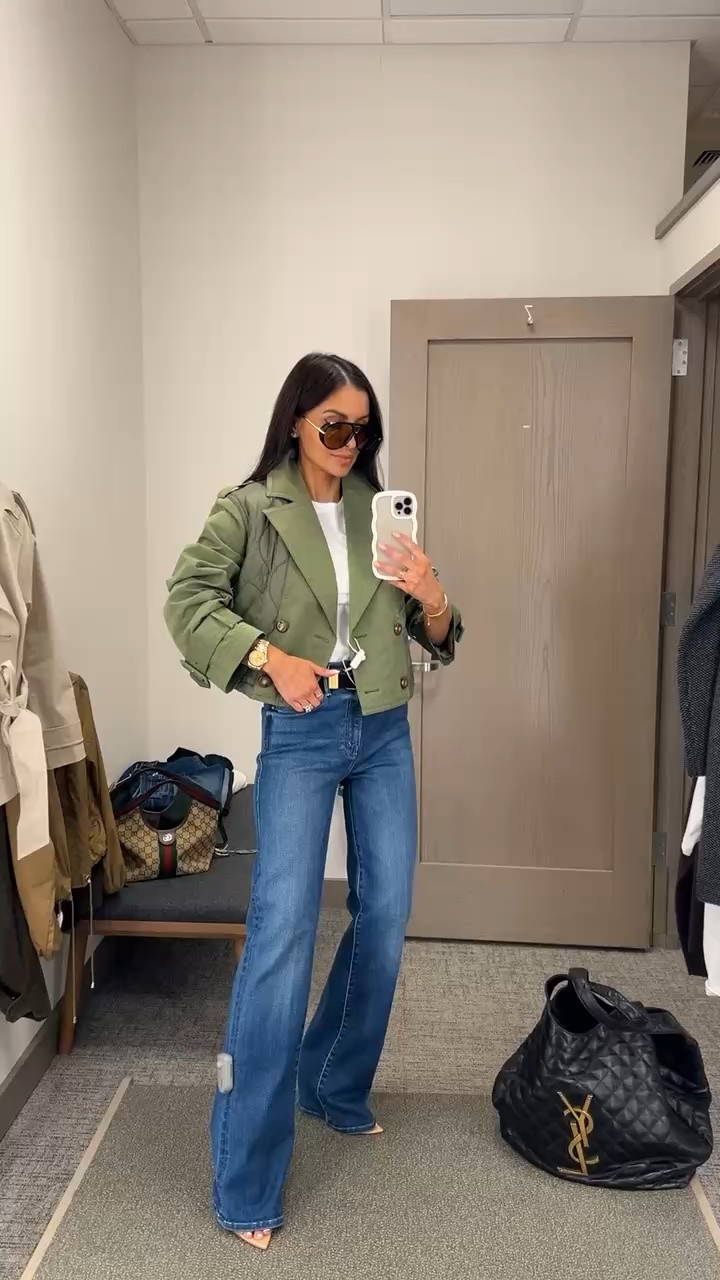 Nordstrom anniversary sale picks I’m buying 
Veronica beard mixed media jacket wearing an xs
Mother kick it jeans wearing a 24 - my favorite pair from the #NSALE
Nordstrom white tee wearing an xs
Veronica beard embellished belt

#LTKSaleAlert #LTKOver40 #LTKootd