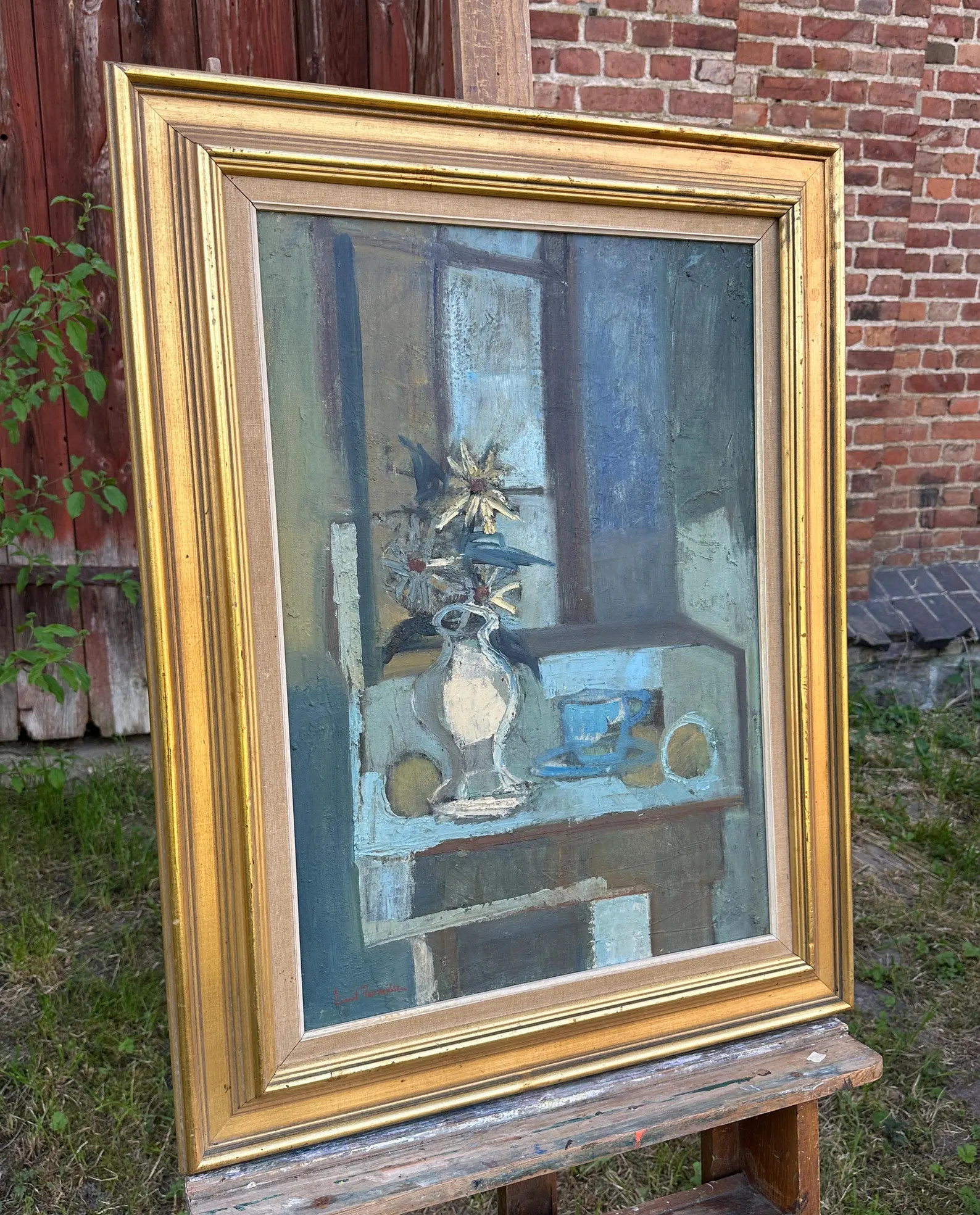 Modern Still Life With Flowers at the Window, Ernst Rasmussen Around 1950 - Etsy | Etsy (US)