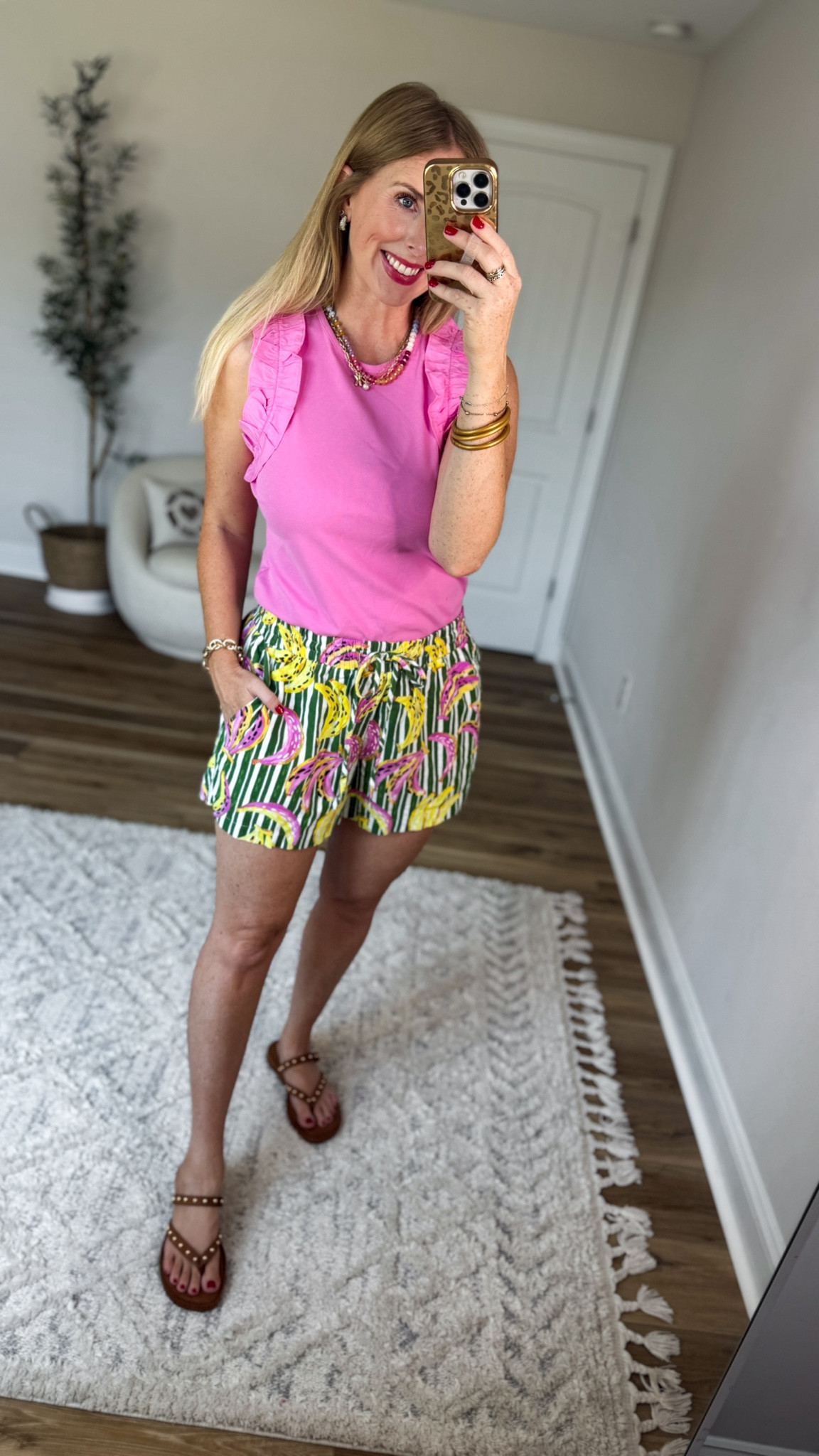 Daily try on, Walmart outfit, Walmart fashion, Walmart style, free assembly, banana shorts

#LTKootd #LTKmomlife