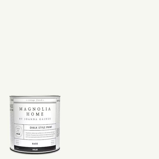 Magnolia Home Magnolia Home by Joanna Gaines True White Water-based Tintable Chalky Paint (1-quar... | Lowe's