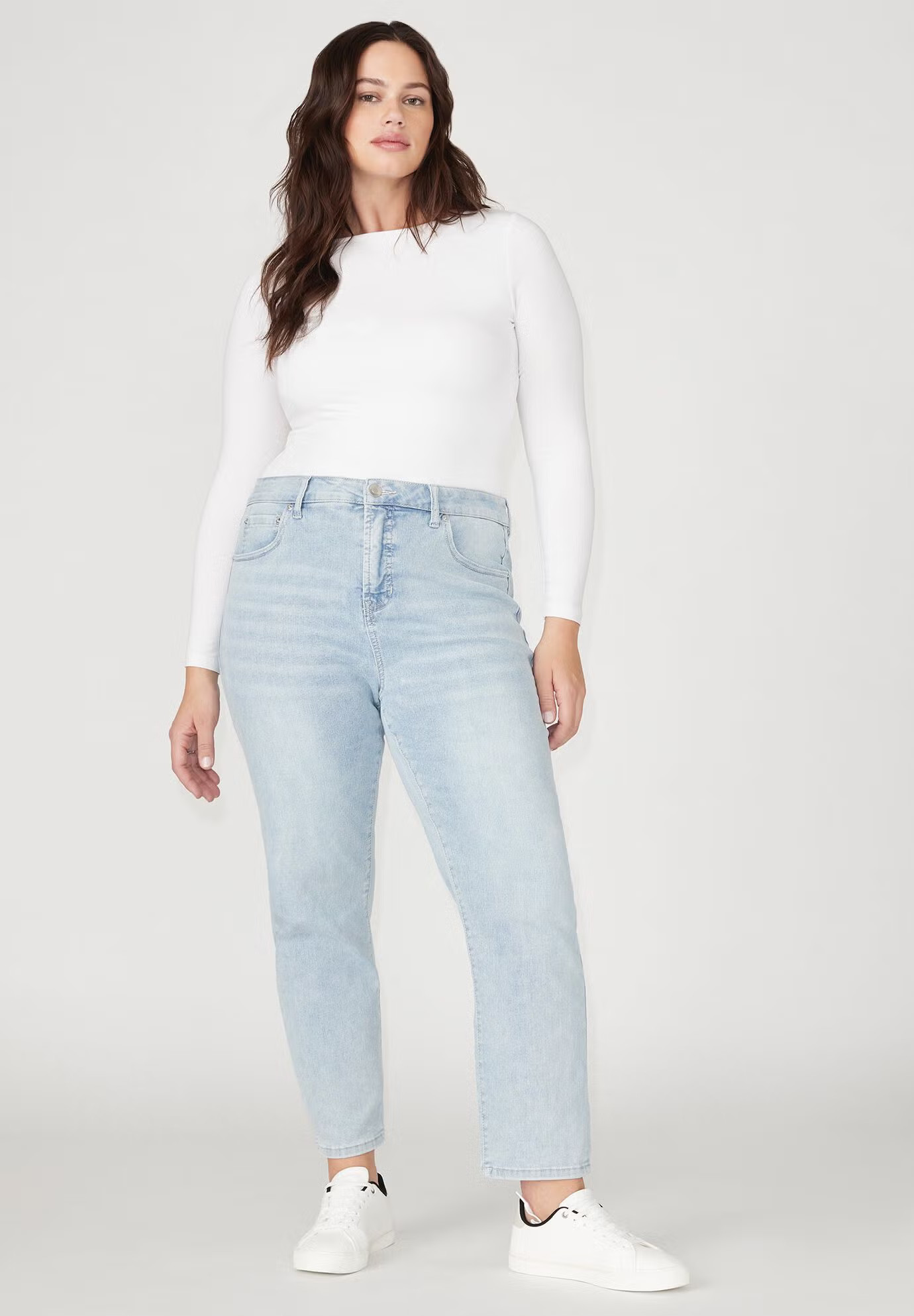 The Leigh Super Stretch Slim Leg Jean | Eloquii