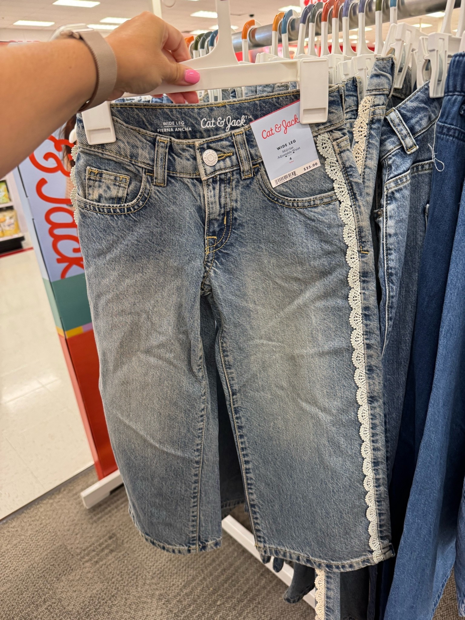 @Target target kids clothes, kids denim, girls jeans, lace trim wide leg jeans for kids, toddler jeans, teenager jeans

#LTKKids #LTKmomlife #LTKgrwm