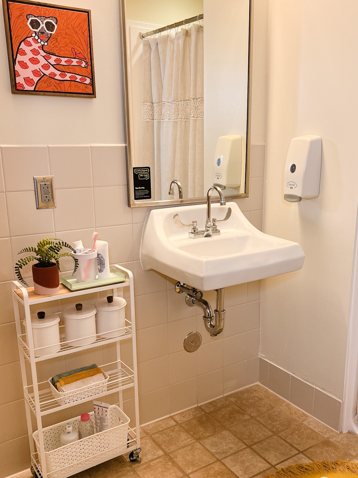 Bathroom,
Bathroom mat, wall art, cart, bathroom cart, dorm 

#LTKunder50 #LTKhome #LTKsalealert