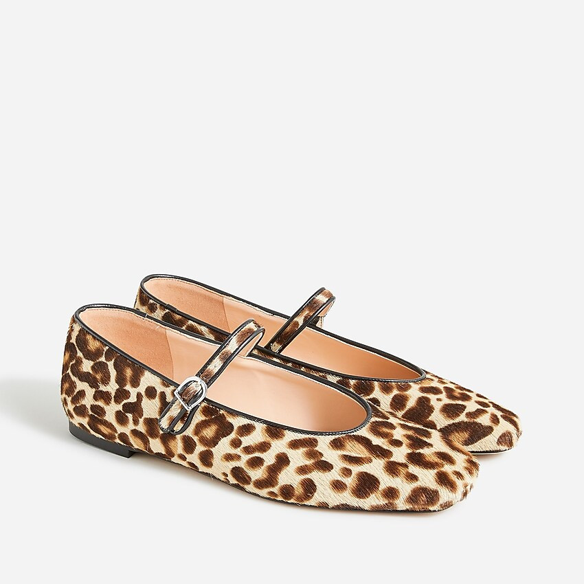 Anya Mary Jane flats in calf hair | J. Crew US