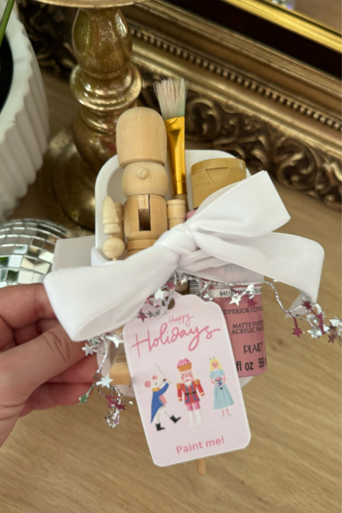 Holiday Craft Gift | Handout at a class party, neighbor kiddos + more!

Nutcracker painting 
Kids Christmas crafts 
Christmas diy #LTKparties 

#LTKSeasonal #LTKHoliday