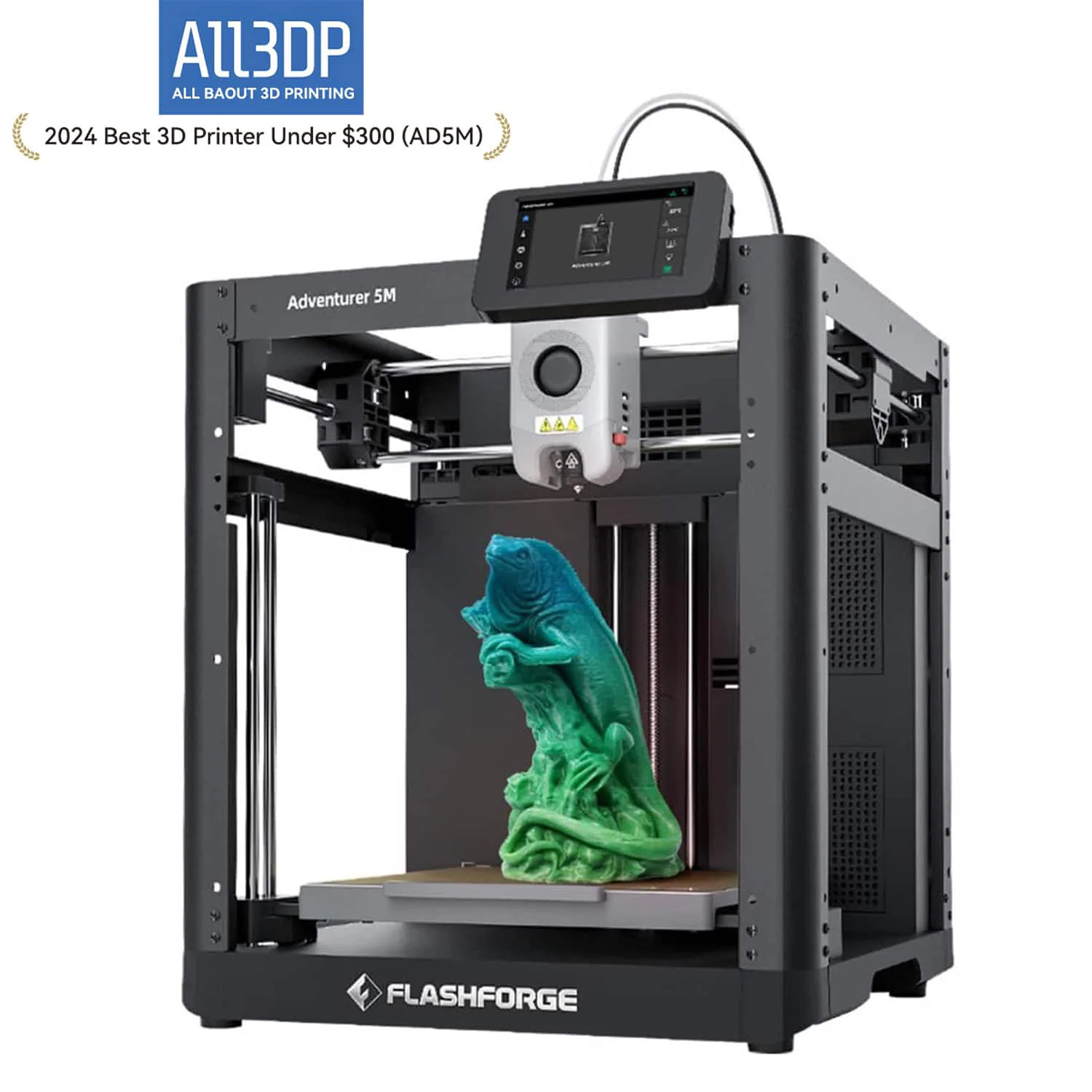 FLASHFORGE 3D Printer AD5M CoreXY 600mm per second High Speed Printer with 1-Click Auto Leveling High Temp Direct Drive Extruder 3s Quick Swap Nozzle | Lowe's