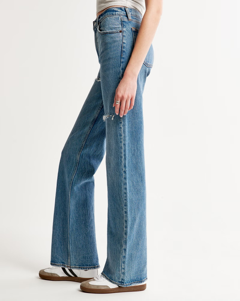 Women's High Rise 90s Relaxed Jean | Women's New Arrivals | Abercrombie.com | Abercrombie & Fitch (US)