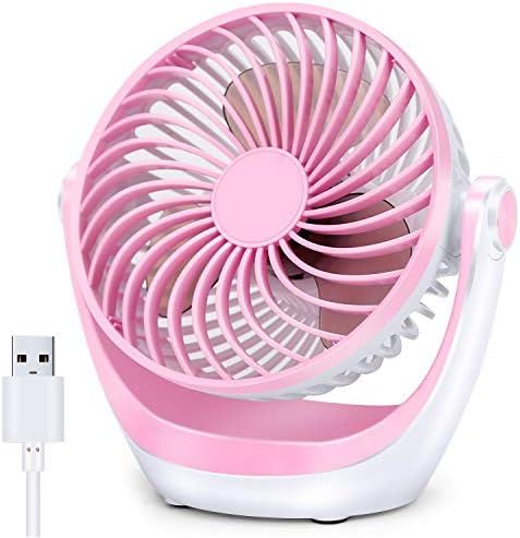 Aluan Desk Fan Small Table Fan with Strong Airflow Ultra Quiet Portable Fan Speed Adjustable Head... | Amazon (US)