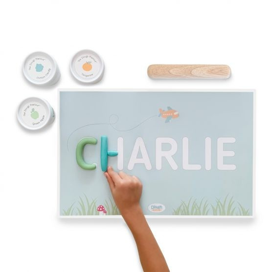 Dough Parlour Personalized Name Mat – Sail Boat | The Tot