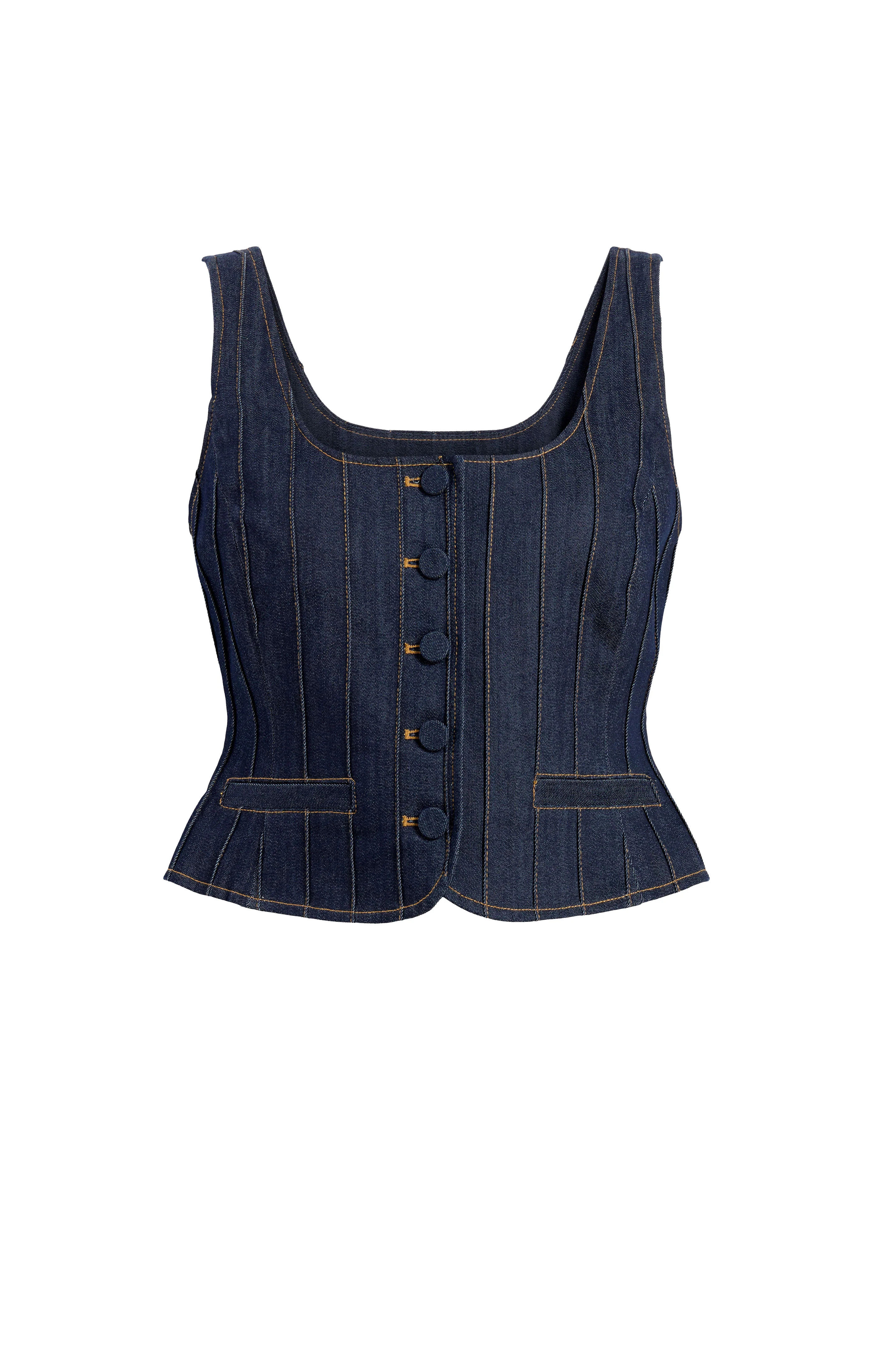Denim Rowena Top M / Indigo | Cinq à Sept