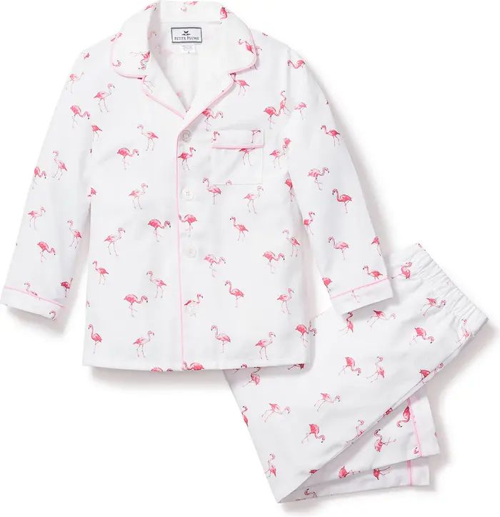 Petite Plume Kids' Flamingo Print Two-Piece Pajamas | Nordstrom | Nordstrom