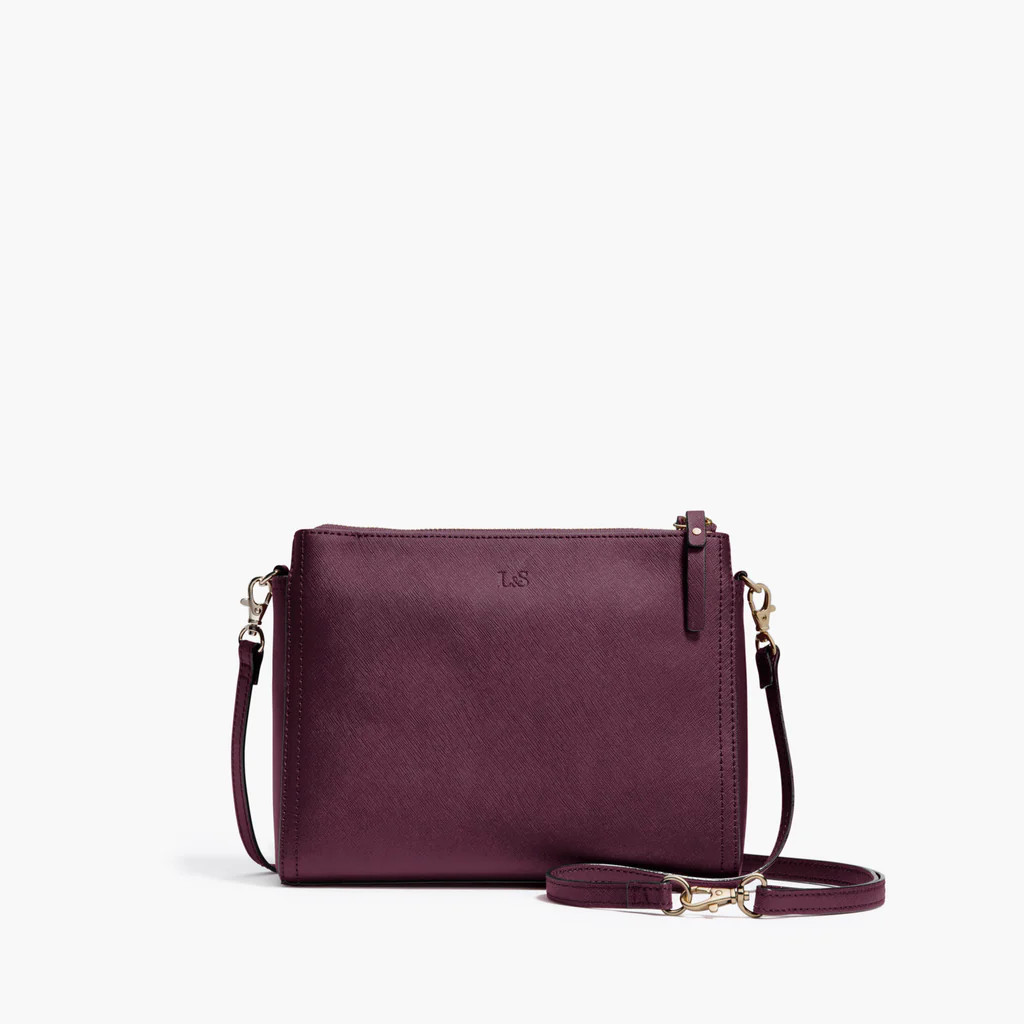 The Pearl - Saffiano Leather - Black / Gold / Grey | Lo & Sons