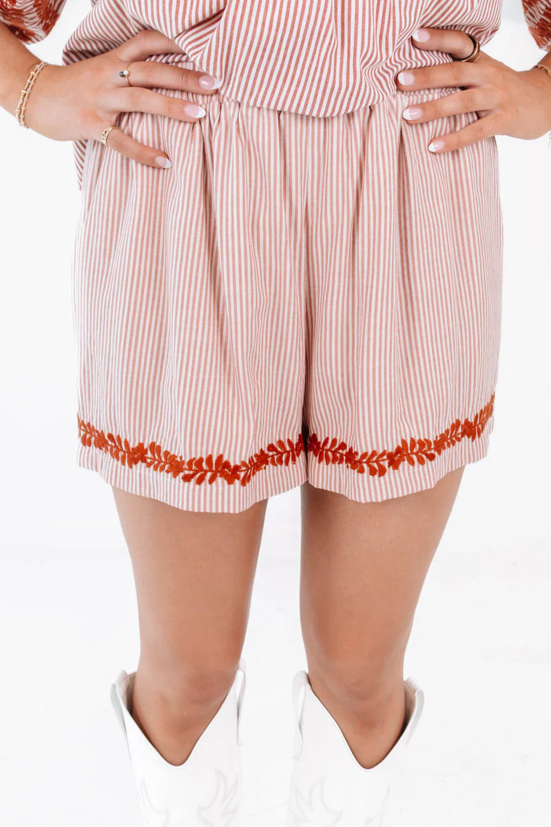 The Jess Shorts - Burnt Orange | The Impeccable Pig