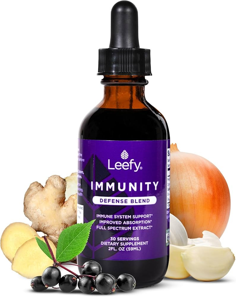 Leefy Organics Immunity Defense Blend - Organic Immune Support Supplement, Fast Absorbing Immunit... | Amazon (US)