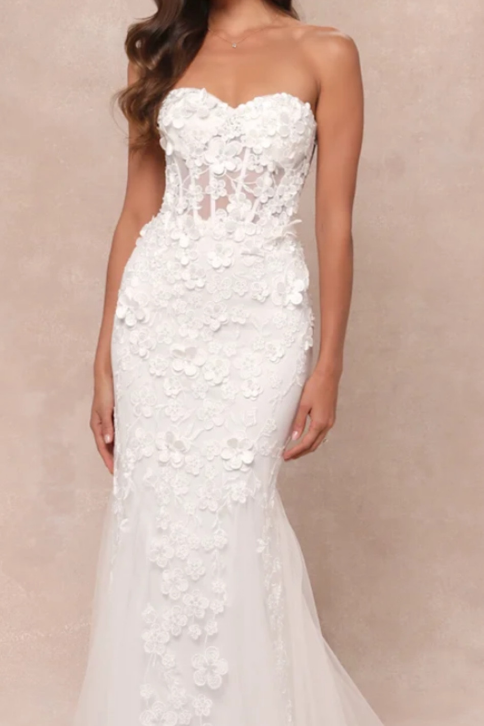mermaid strapless wedding dress, sheer wedding dress, floral wedding dresss

#LTKWedding #LTKStyleTip #LTKSeasonal