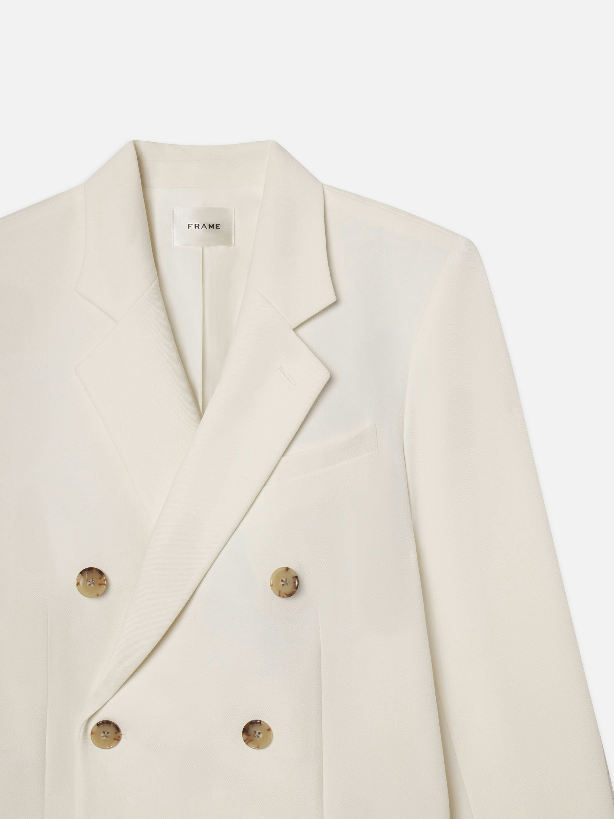 The Relaxed Everyday Blazer -- Ecru | Frame Denim