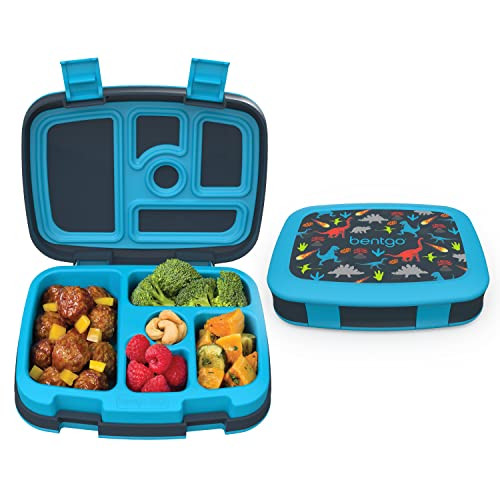 Bentgo® Kids Prints Leak-Proof, 5-Compartment Bento-Style Kids Lunch Box - Ideal Portion Sizes f... | Amazon (US)