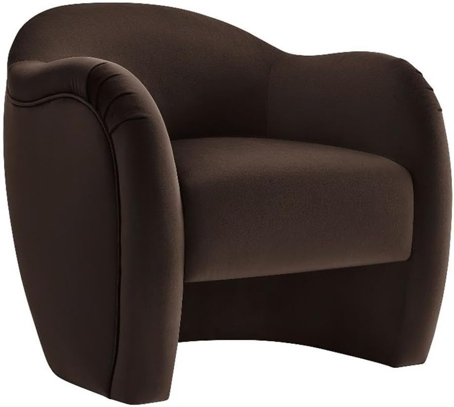 Modway Compose Barrel Chair with Performance Velvet Fabric in Chocolate Brown – Upholstered Acc... | Amazon (US)