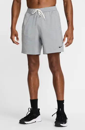 Nike Dri-FIT Form 7"" Unlined Versatile Shorts in 084 Smkgry/black at Nordstrom Rack, Size Large | Nordstrom Rack
