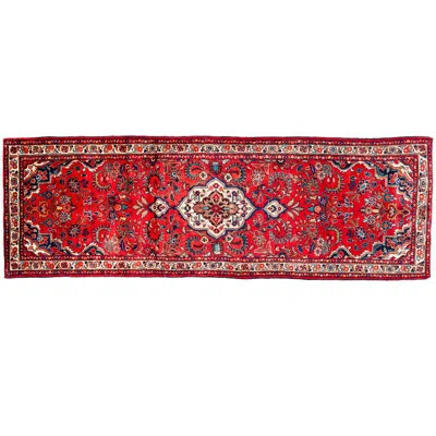 Bugiada One-of-a-Kind 3'6" x 11'4" 1970s Area Rug in Red/White/Blue | Wayfair North America