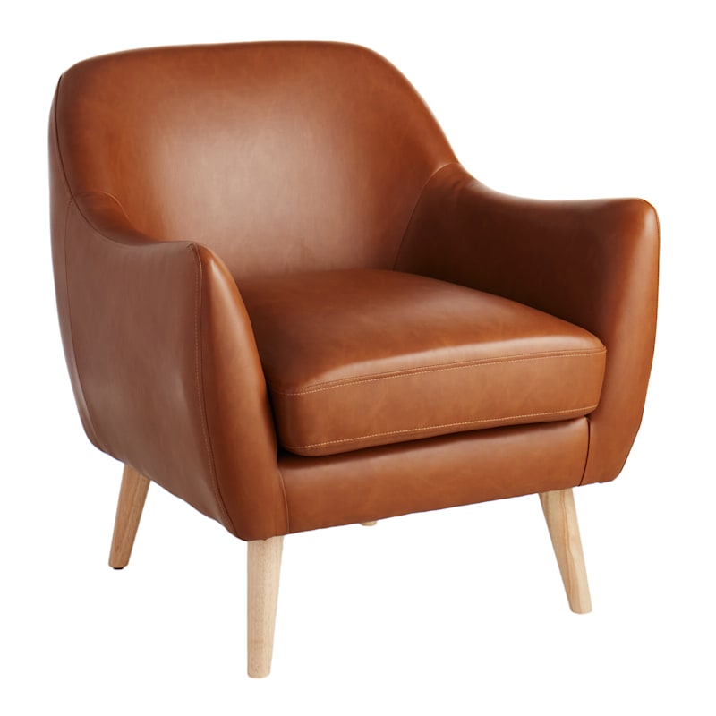 Honeybloom Braxton Leather Chair | At Home