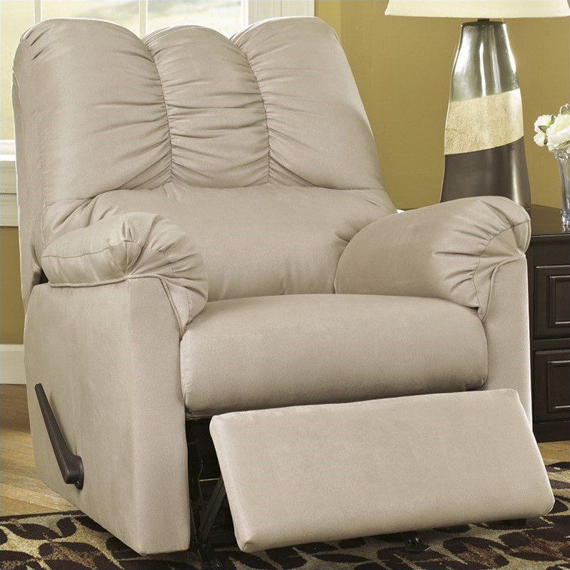 Signature Design by Ashley Darcy Rocker Recliner in Stone - Walmart.com | Walmart (US)