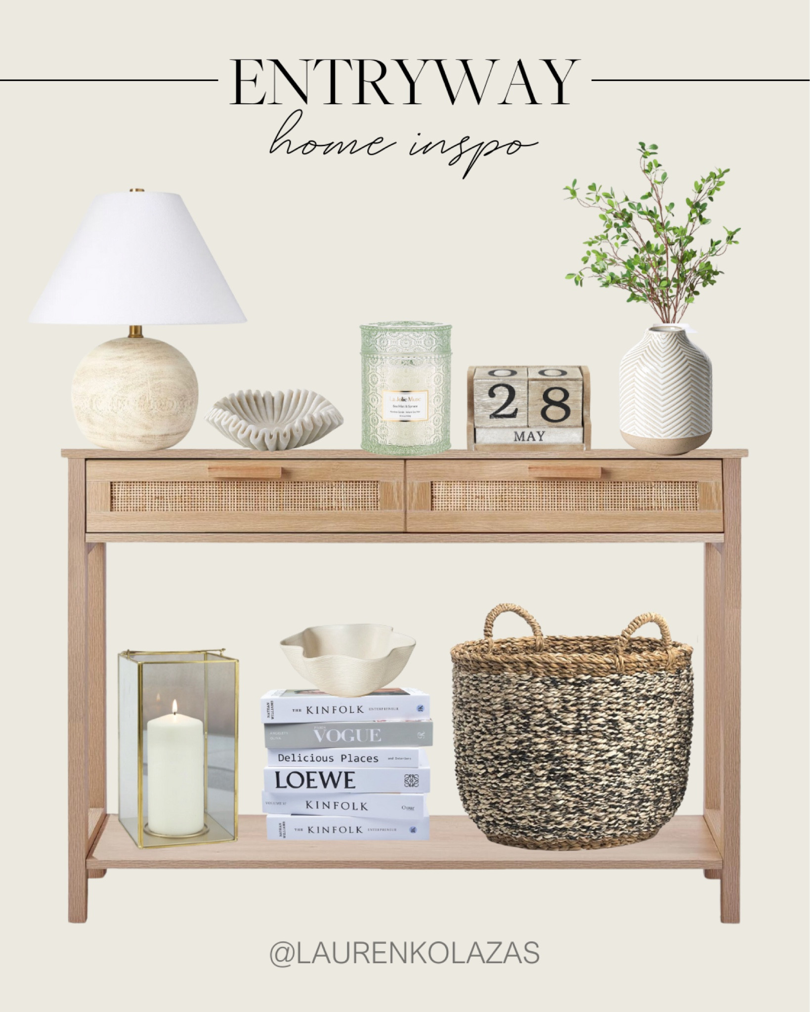 Give your entryway a makeover this Summer! Spruce it up with these beautiful neutral decor pieces and this aesthetic console table.
#affordablefinds #designtips #entrywayinspo #renovationjourney

#LTKSeasonal #LTKHome #LTKStyleTip