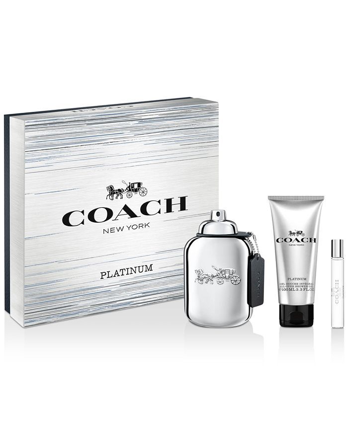 Men's 3-Pc. COACH Platinum Eau de Parfum Gift Set | Macys (US)