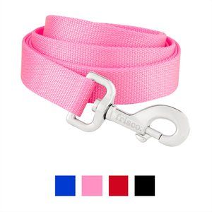 FRISCO Solid Nylon Dog Leash, Pink, Large: 6-ft long, 1-in wide - Chewy.com | Chewy.com