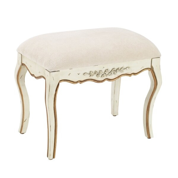 Safavieh Diane Hand-painted White Bench | Bed Bath & Beyond