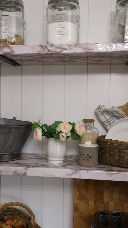 Shelf styling ideas for a traditional kitchen 

#LTKhome #LTKSeasonal #LTKVideo