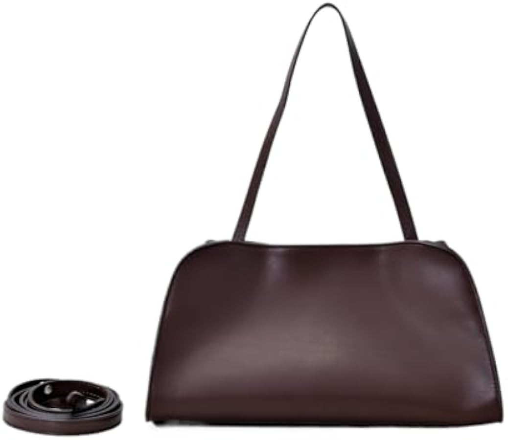 Minimal Luxury Top-Grain Leather Underarm Shoulder Bag with Detachable Strap, Crossbody Organizer... | Amazon (US)