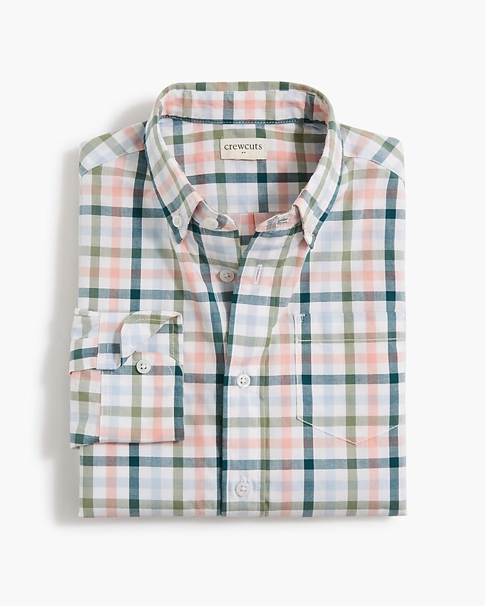 Boys' gingham washed shirt | J.Crew Factory