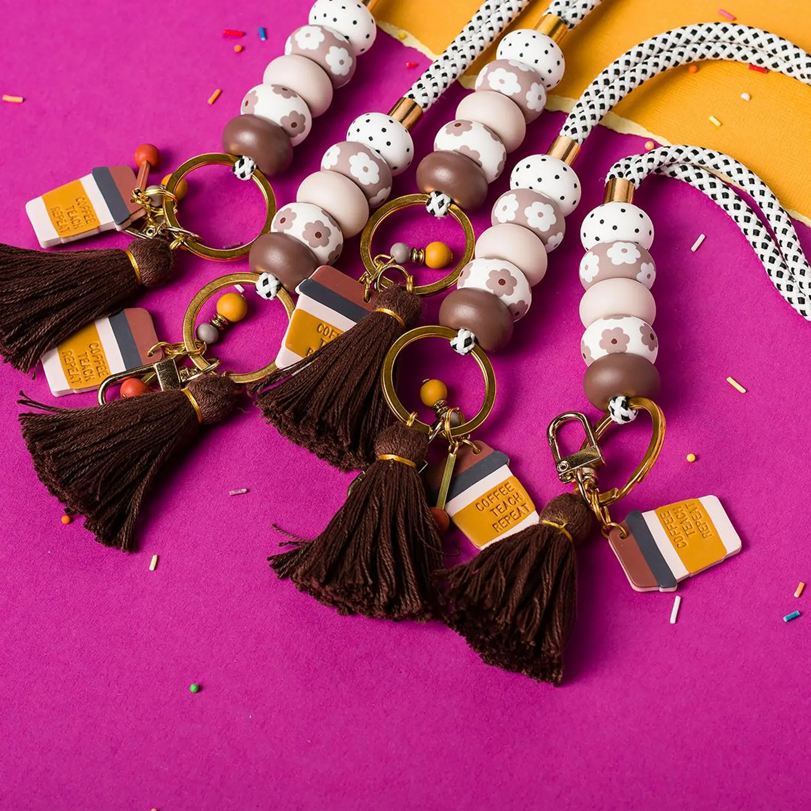 Teacher Lanyard, Lanyard With ID Holder, Necklace Lanyard, Lanyard Accessory, Badge Holder, Key L... | Etsy (US)