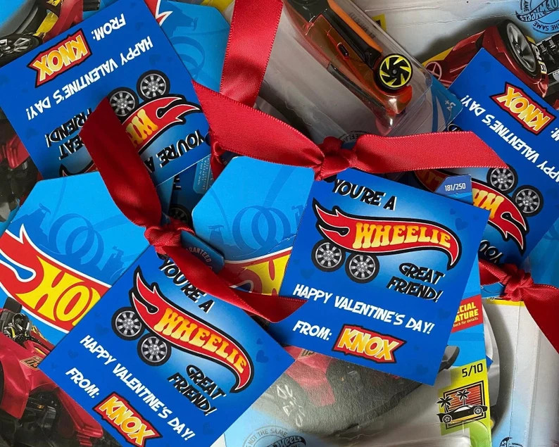 Car Valentine Printed Cards ONLY Wheelie - Etsy | Etsy (US)