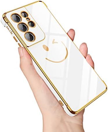 Amazon.com: Facweek Case for Samsung Galaxy S21 Ultra 5G (2021 Release), Cute Smile Face Design Cove | Amazon (US)