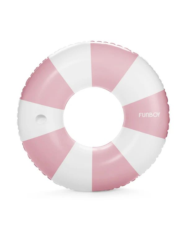 Pink Vintage Stripe Tube Float | FUNBOY