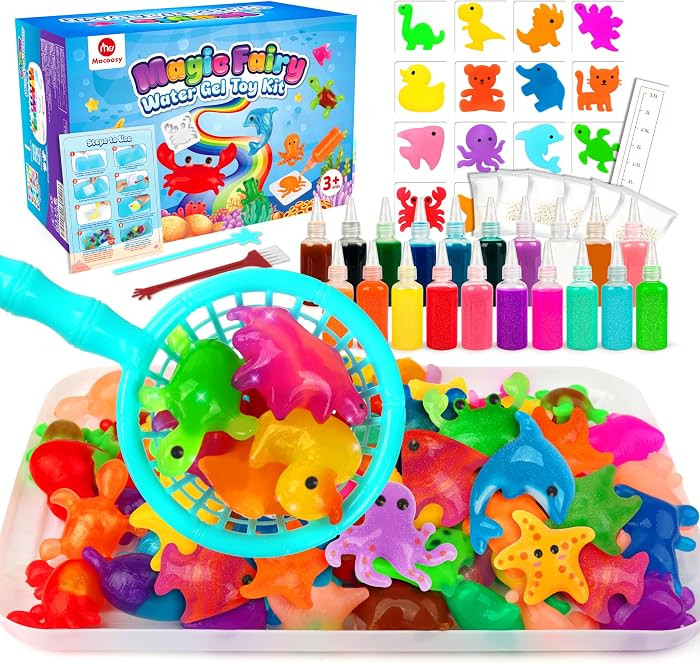 Mocoosy 20 Colors Magic Water Gel Kit for Kids, Aqua Fairy Water Elf Toy Kit with 20 Aqua Gels & ... | Amazon (US)