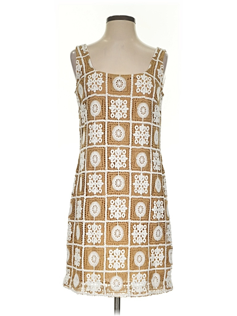 Ann Taylor LOFT Graphic Brown Casual Dress Size 2 - 65% off | ThredUp (US)