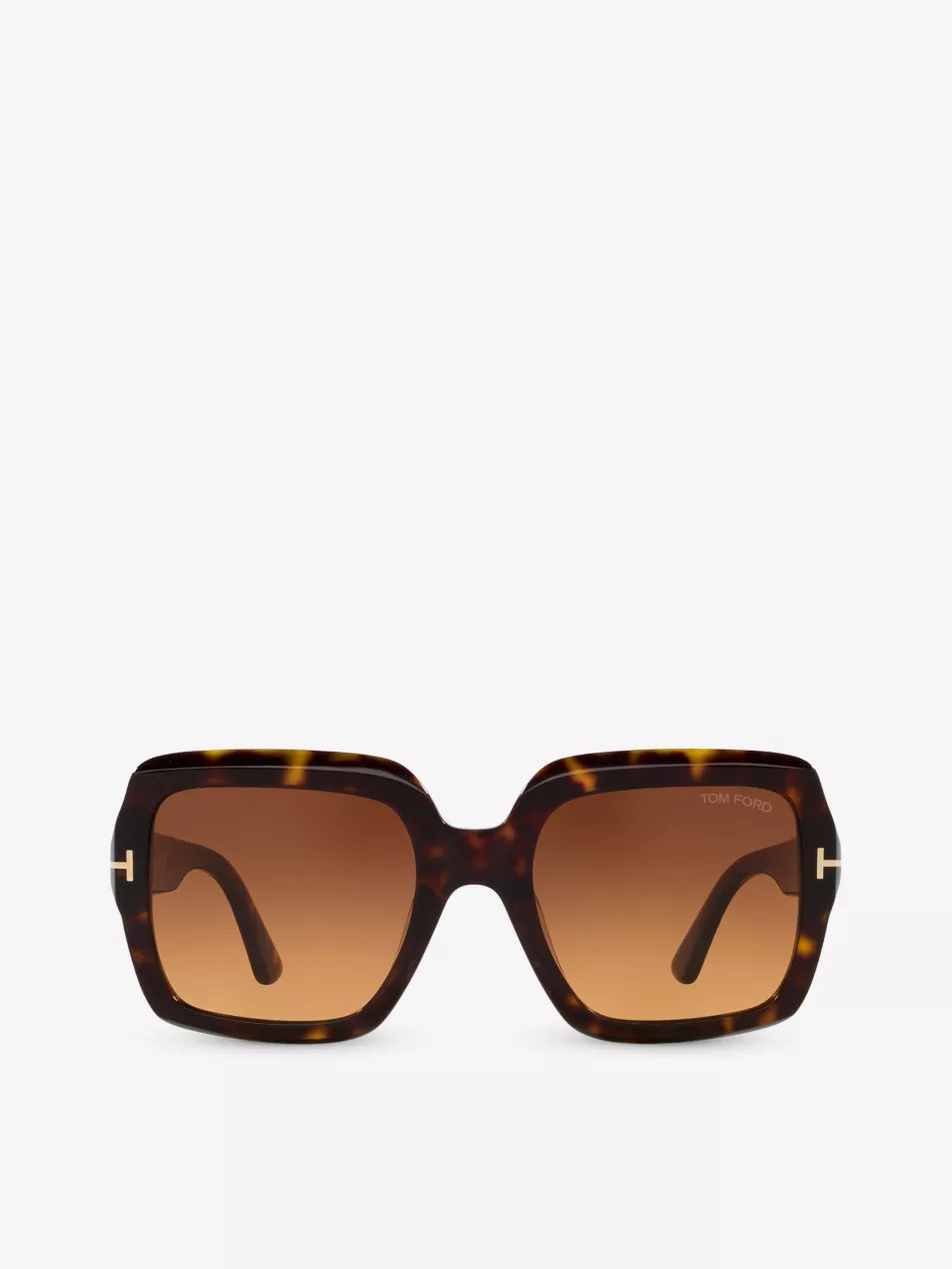 TR001783 Kaya square-frame tortoiseshell acetate sunglasses | Selfridges