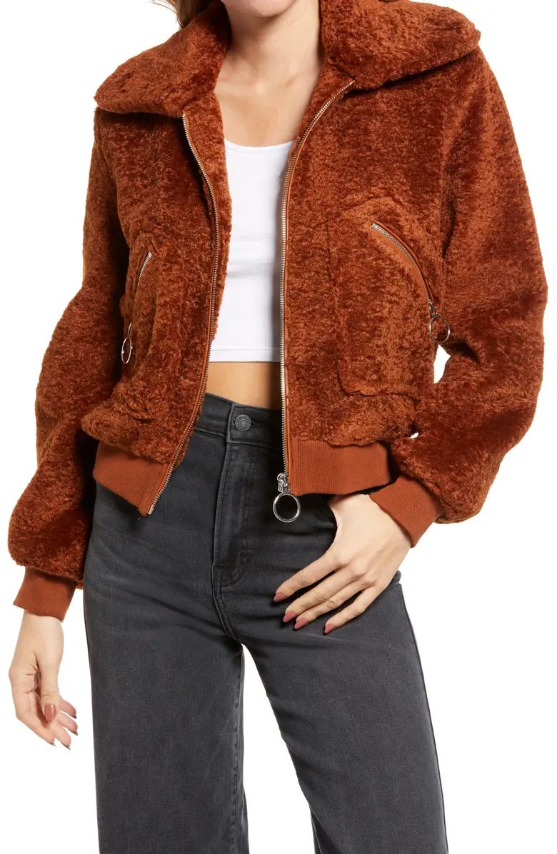 BLANKNYC Faux Shearling Bomber Jacket | Nordstrom | Nordstrom