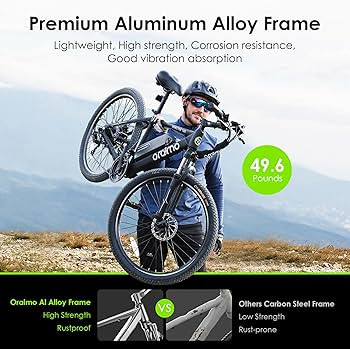 Oraimo Electric Bike for Adults,350W BAFANG Motor(Peak 500W), 4A 3H Fast Charge, 468Wh Li-ion Bat... | Amazon (US)
