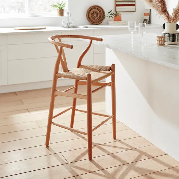 Lara Bar Stool, Beech Wood | Dunelm (migrated)