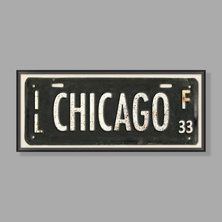 Chicago Framed Art, 33.25"x14.25" | Pottery Barn Teen