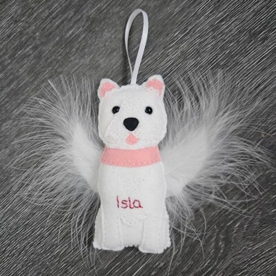 Westie Personalised Westie Felt Hanging Decoration West - Etsy | Etsy (US)