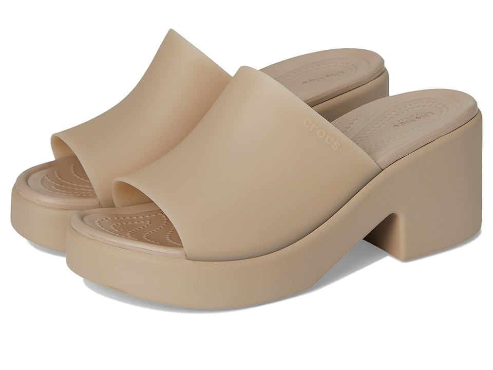 Crocs Brooklyn Slide Heel Women's Shoes Taupe : 11 M | Zappos
