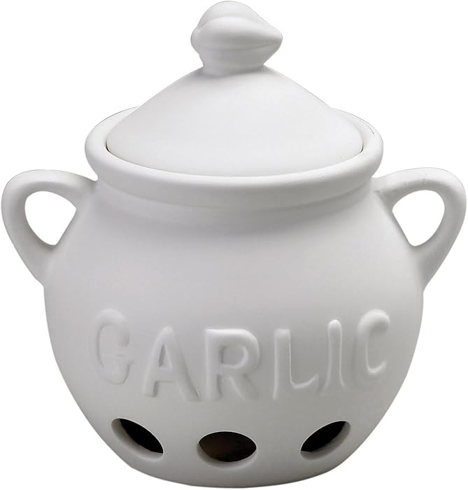 Fantes Garlic Keeper, Unglazed Earthenware Ceramic, The Italian Market Original since 1906 | Amazon (US)