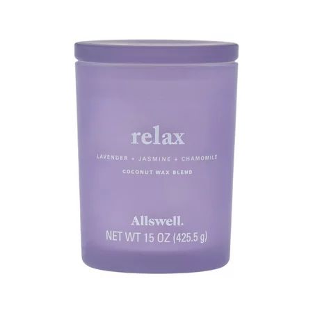 Allswell 15oz Scented 2-Wick Spa Candle - Relax (Lavender + Jasmine + Chamomille) | Walmart (US)