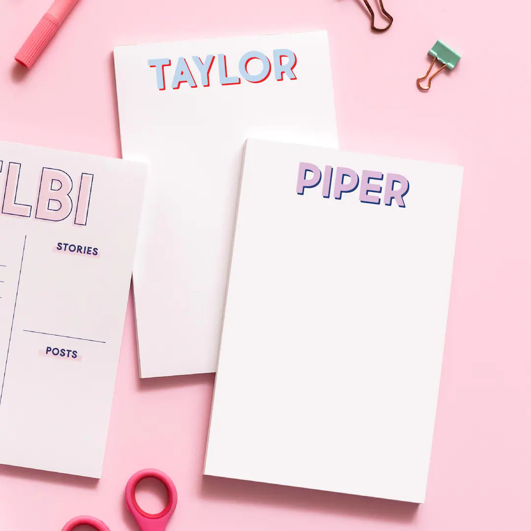 Modern Classics First Name Notepad - Etsy | Etsy (US)
