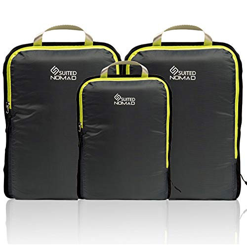 6 Set/3 Set Ultralight Compression Packing Cubes, Suitcase and Backpack Travel Organizer Bags | Amazon (US)
